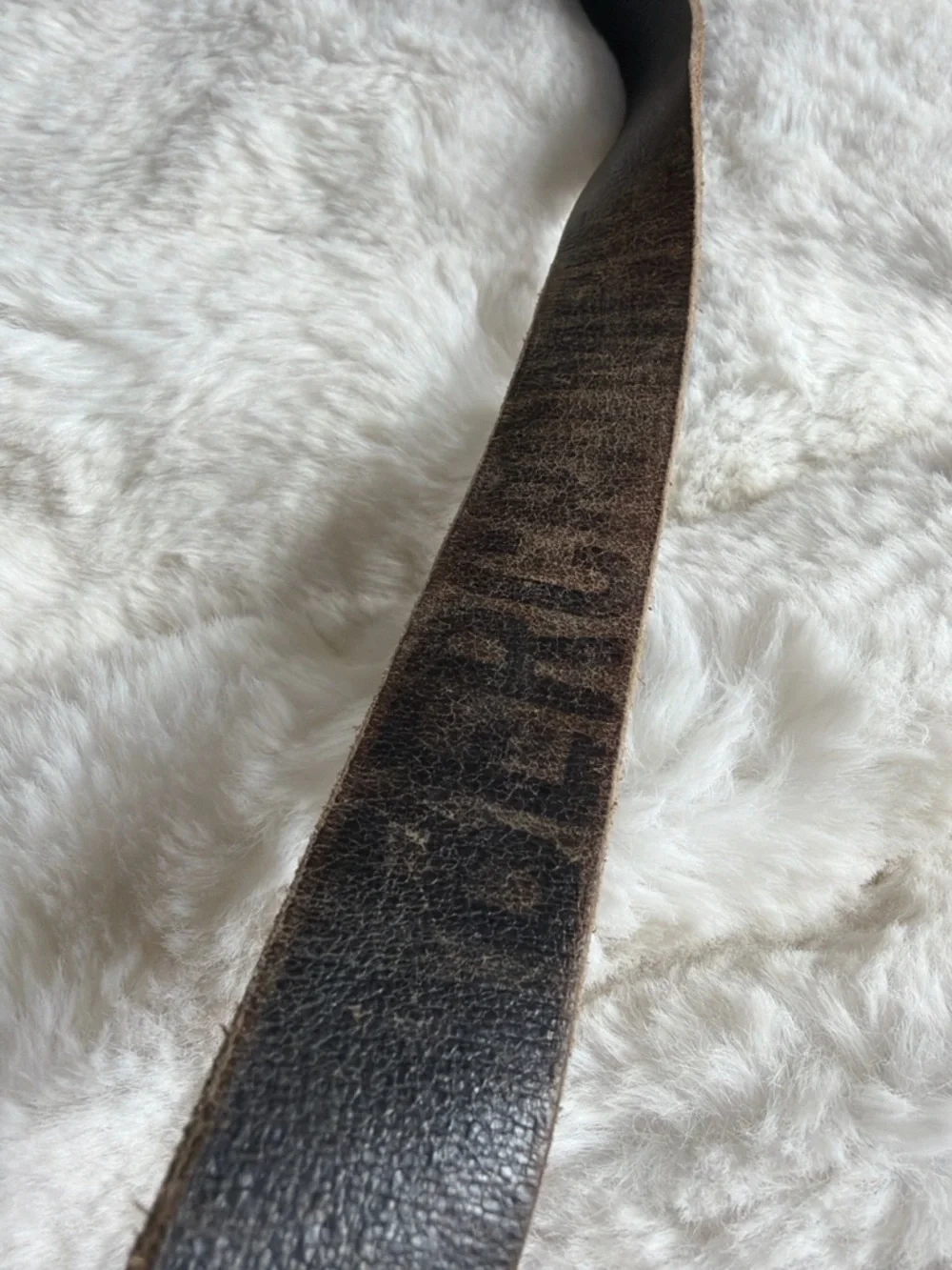 Abercrombie Kids Leather Belt Size 5–8 Brown Distressed Vintage